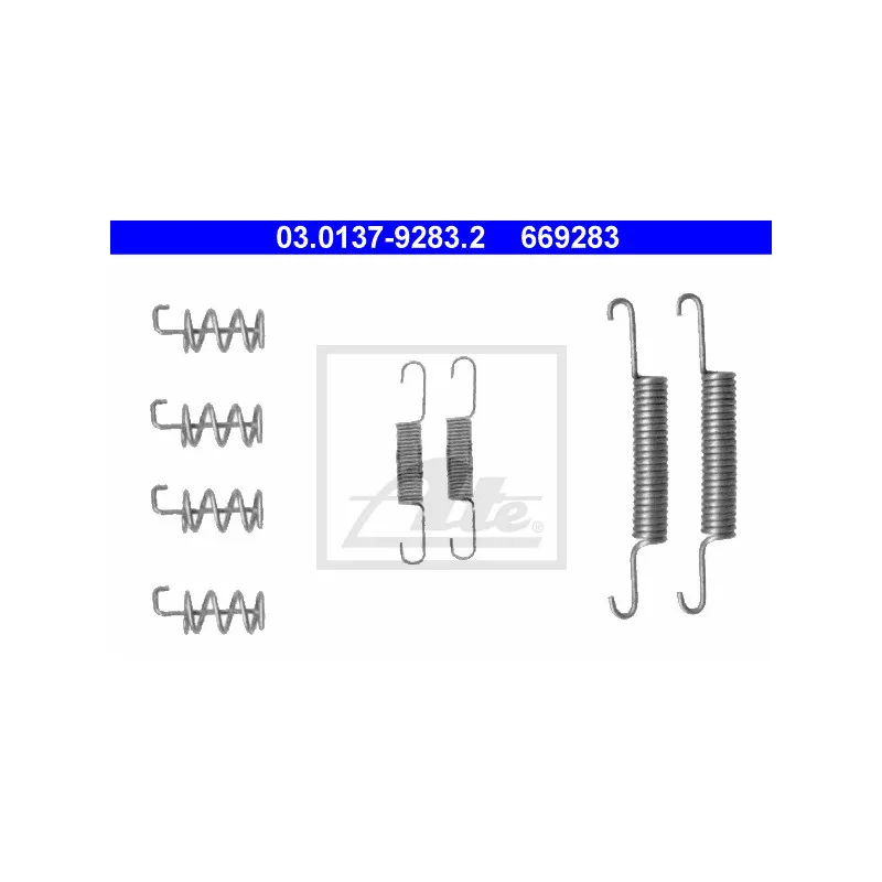 Kit d'accessoires, mâchoires de frein de stationnement ATE 03.0137-9283.2