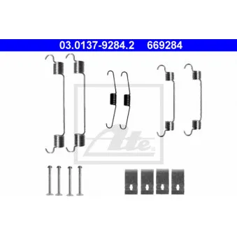 Kit d'accessoires, mâchoire de frein ATE 03.0137-9284.2