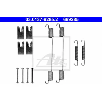 Kit d'accessoires, mâchoire de frein ATE 03.0137-9285.2