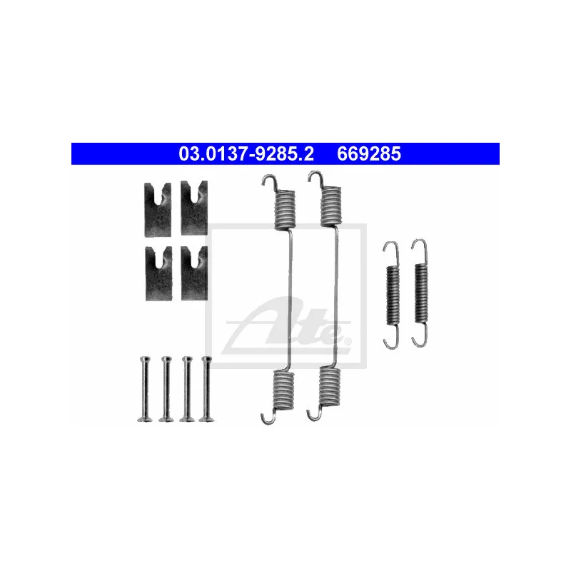 Kit d'accessoires, mâchoire de frein ATE 03.0137-9285.2