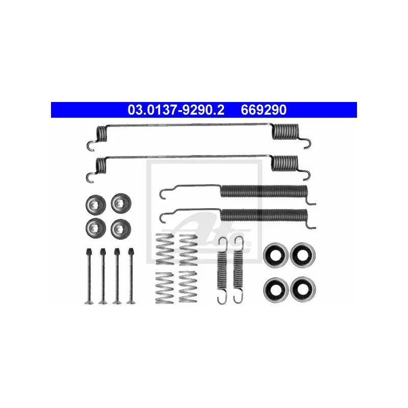 Kit d'accessoires, mâchoire de frein ATE 03.0137-9290.2