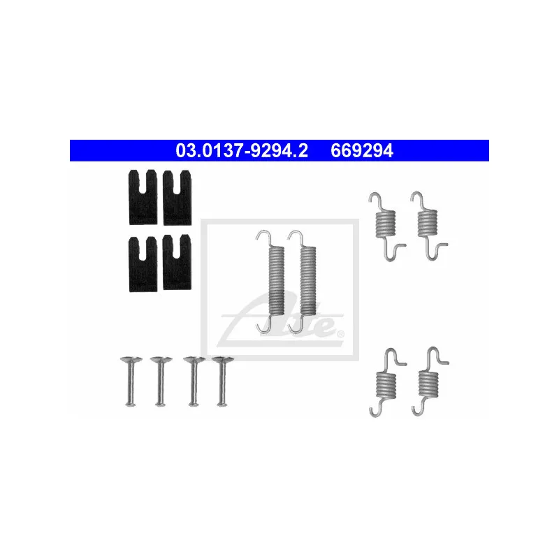 Kit d'accessoires, mâchoires de frein de stationnement ATE 03.0137-9294.2