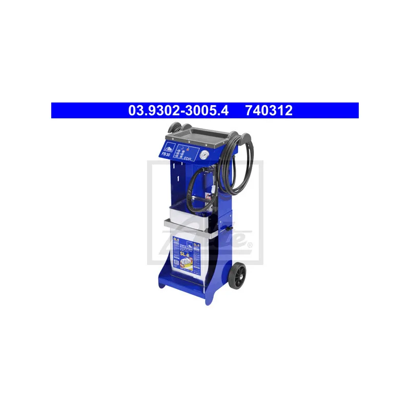 Appareil purgeur sous pression, hydraulique du freinage ATE 03.9302-3005.4