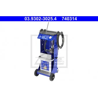 Appareil purgeur sous pression, hydraulique du freinage ATE 03.9302-3025.4