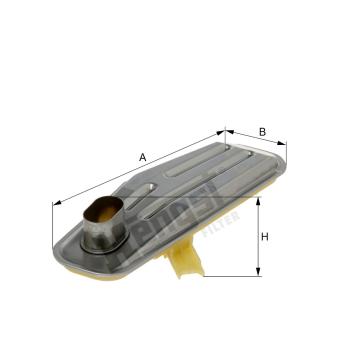 Filtre hydraulique, boîte automatique HENGST FILTER E101H