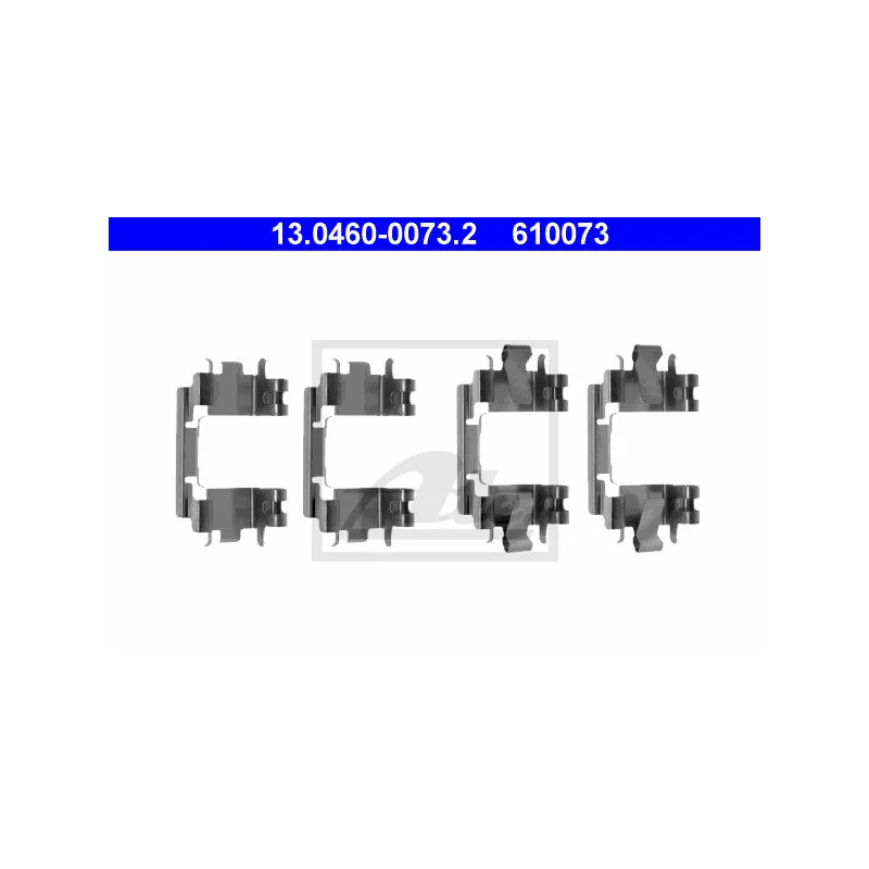 Kit d'accessoires, plaquette de frein à disque ATE 13.0460-0073.2