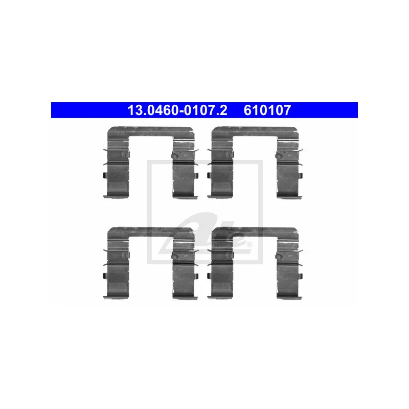 Kit d'accessoires, plaquette de frein à disque ATE 13.0460-0107.2