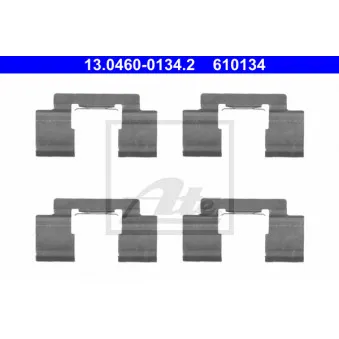 Kit d'accessoires, plaquette de frein à disque ATE 13.0460-0134.2