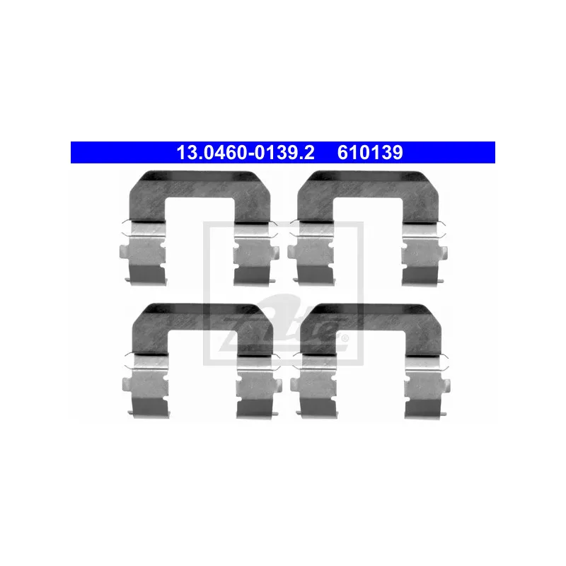 Kit d'accessoires, plaquette de frein à disque ATE 13.0460-0139.2