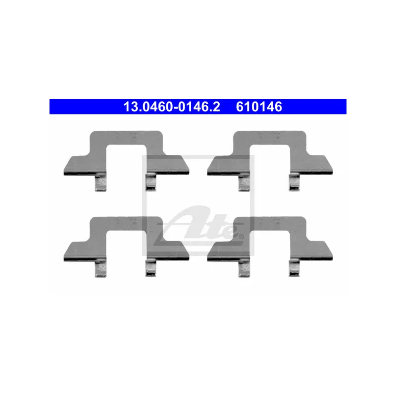 Kit d'accessoires, plaquette de frein à disque ATE 13.0460-0146.2