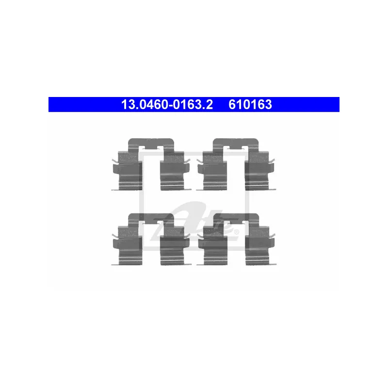 Kit d'accessoires, plaquette de frein à disque ATE 13.0460-0163.2