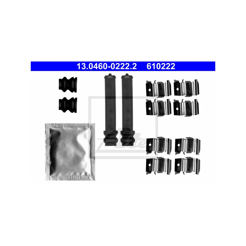 Kit d'accessoires, plaquette de frein à disque ATE 13.0460-0222.2
