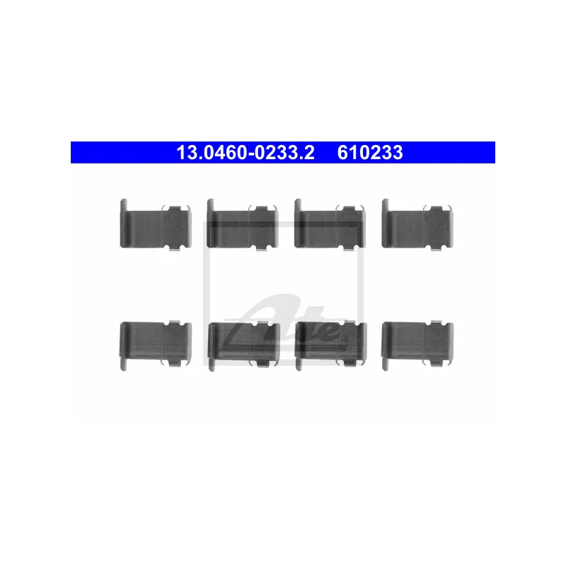 Kit d'accessoires, plaquette de frein à disque ATE 13.0460-0233.2