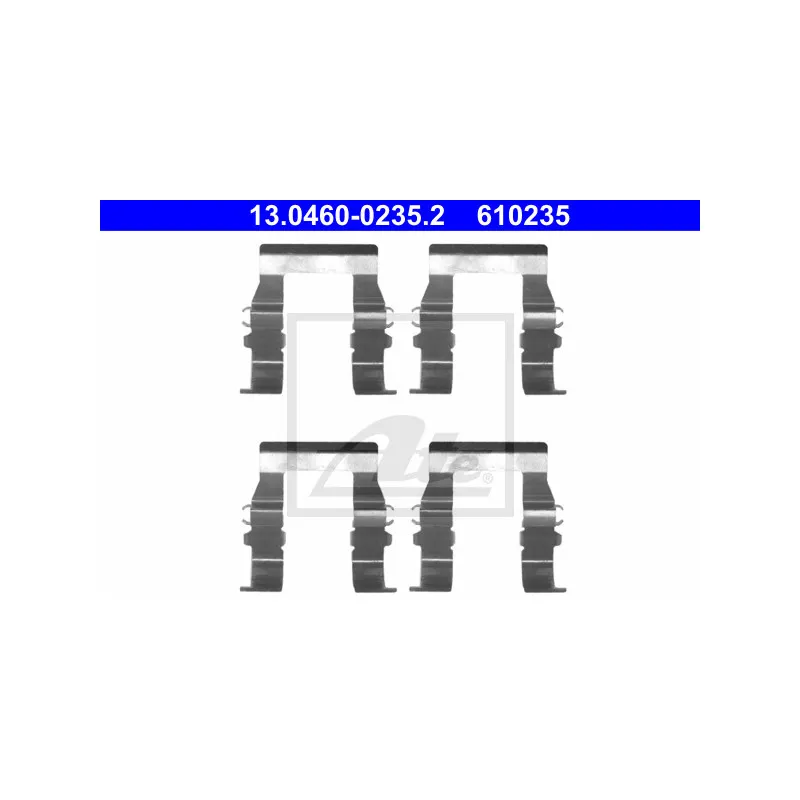 Kit d'accessoires, plaquette de frein à disque ATE 13.0460-0235.2