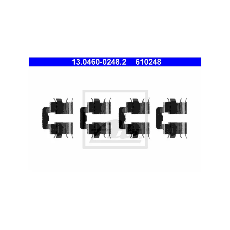 Kit d'accessoires, plaquette de frein à disque ATE 13.0460-0248.2