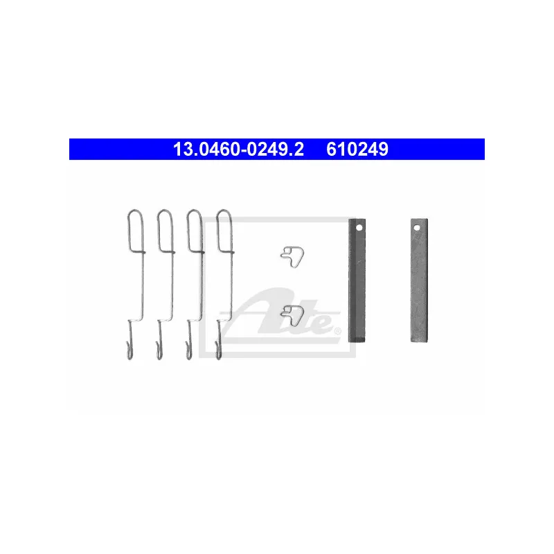 Kit d'accessoires, plaquette de frein à disque ATE 13.0460-0249.2
