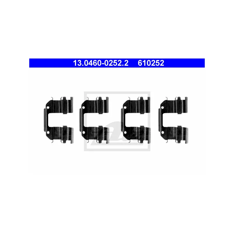Kit d'accessoires, plaquette de frein à disque ATE 13.0460-0252.2