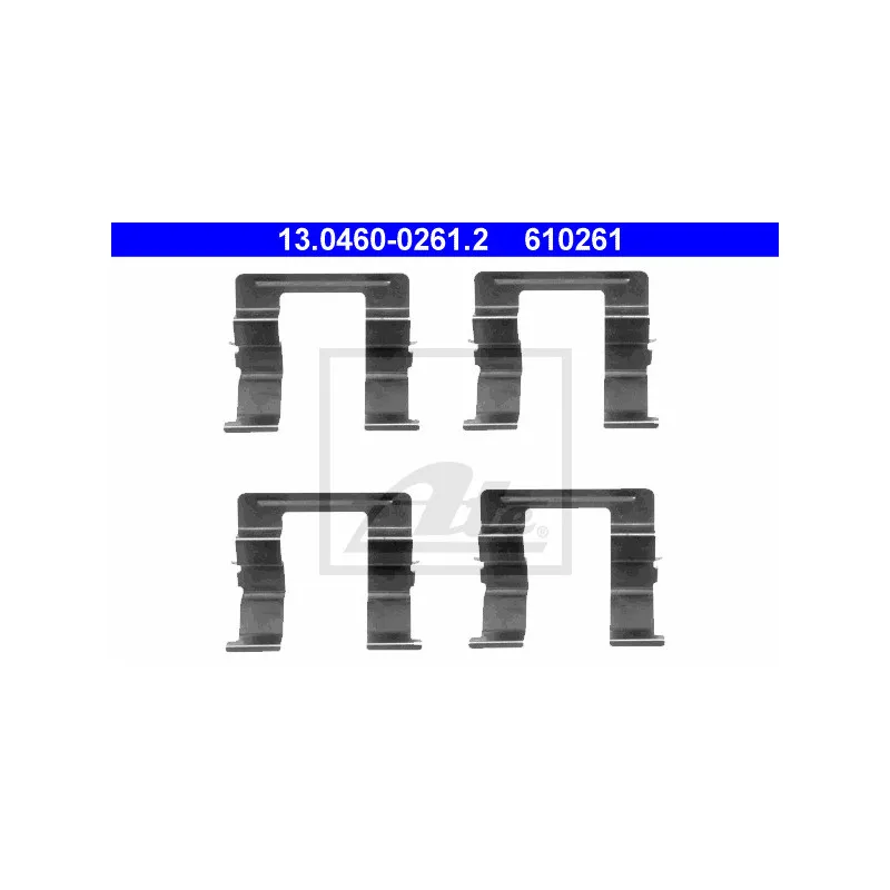 Kit d'accessoires, plaquette de frein à disque ATE 13.0460-0261.2