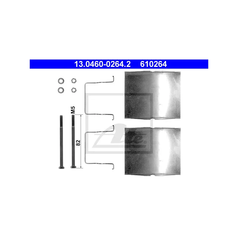 Kit d'accessoires, plaquette de frein à disque ATE 13.0460-0264.2