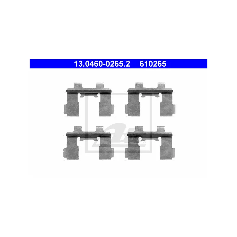 Kit d'accessoires, plaquette de frein à disque ATE 13.0460-0265.2