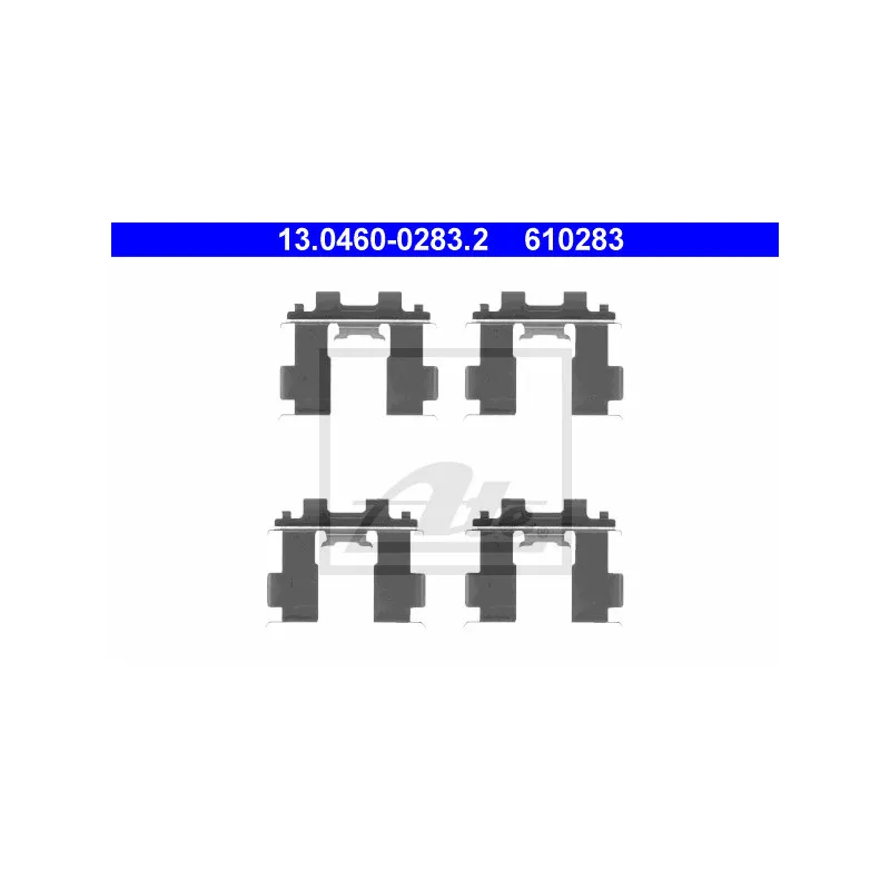Kit d'accessoires, plaquette de frein à disque ATE 13.0460-0283.2