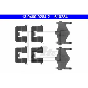 Kit d'accessoires, plaquette de frein à disque ATE 13.0460-0284.2