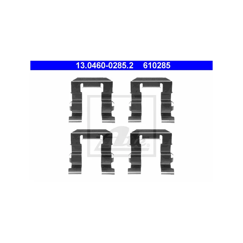 Kit d'accessoires, plaquette de frein à disque ATE 13.0460-0285.2