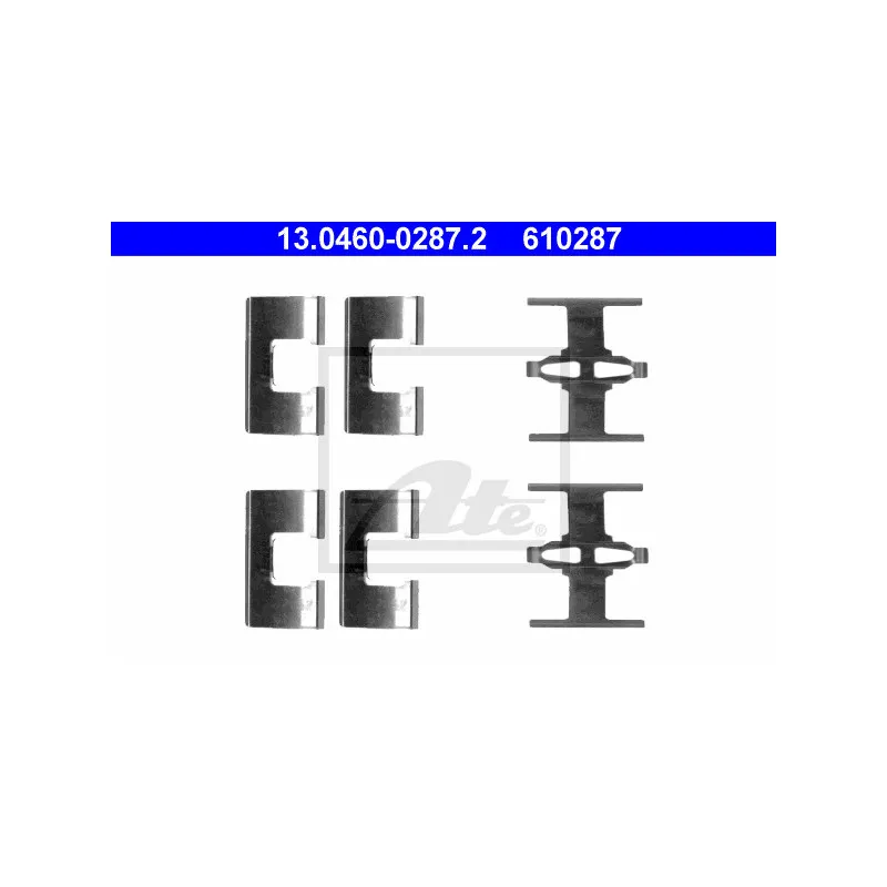 Kit d'accessoires, plaquette de frein à disque ATE 13.0460-0287.2