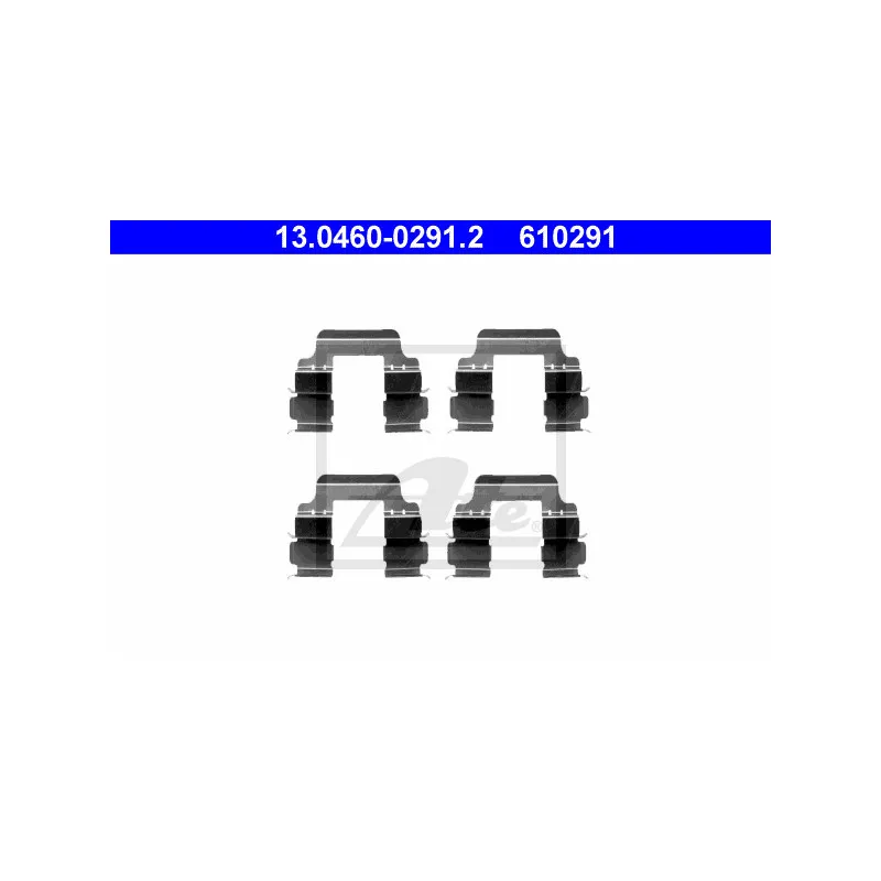 Kit d'accessoires, plaquette de frein à disque ATE 13.0460-0291.2