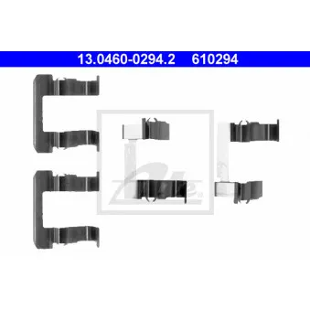 Kit d'accessoires, plaquette de frein à disque ATE 13.0460-0294.2