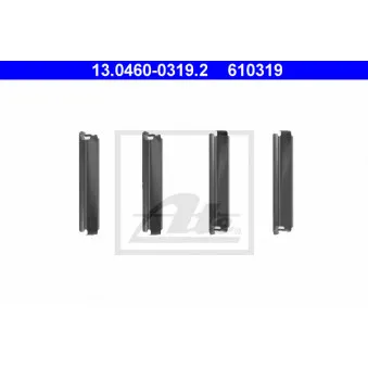 Kit d'accessoires, plaquette de frein à disque ATE 13.0460-0319.2