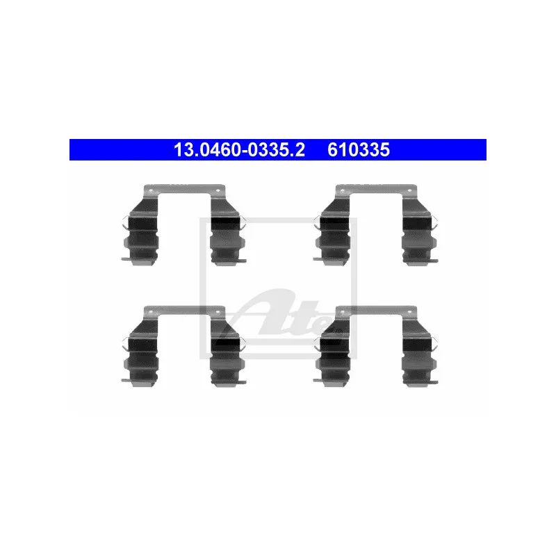 Kit d'accessoires, plaquette de frein à disque ATE 13.0460-0335.2