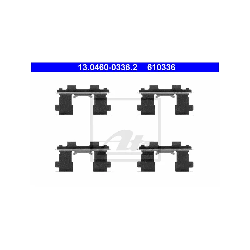 Kit d'accessoires, plaquette de frein à disque ATE 13.0460-0336.2