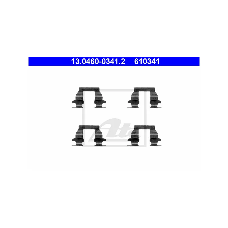 Kit d'accessoires, plaquette de frein à disque ATE 13.0460-0341.2