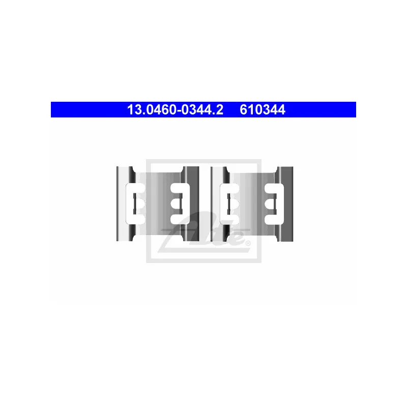 Kit d'accessoires, plaquette de frein à disque ATE 13.0460-0344.2
