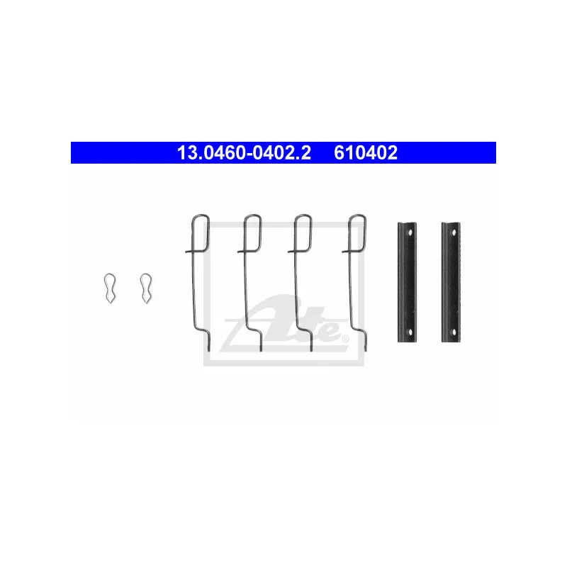 Kit d'accessoires, plaquette de frein à disque ATE 13.0460-0402.2