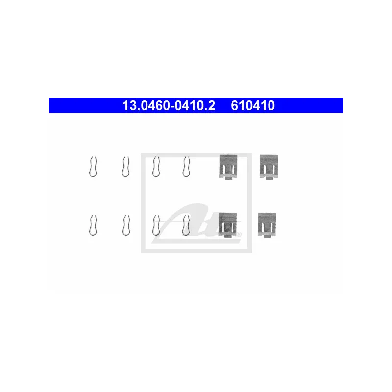 Kit d'accessoires, plaquette de frein à disque ATE 13.0460-0410.2