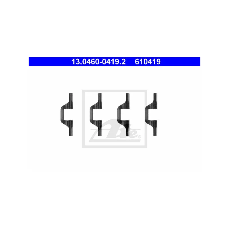 Kit d'accessoires, plaquette de frein à disque ATE 13.0460-0419.2