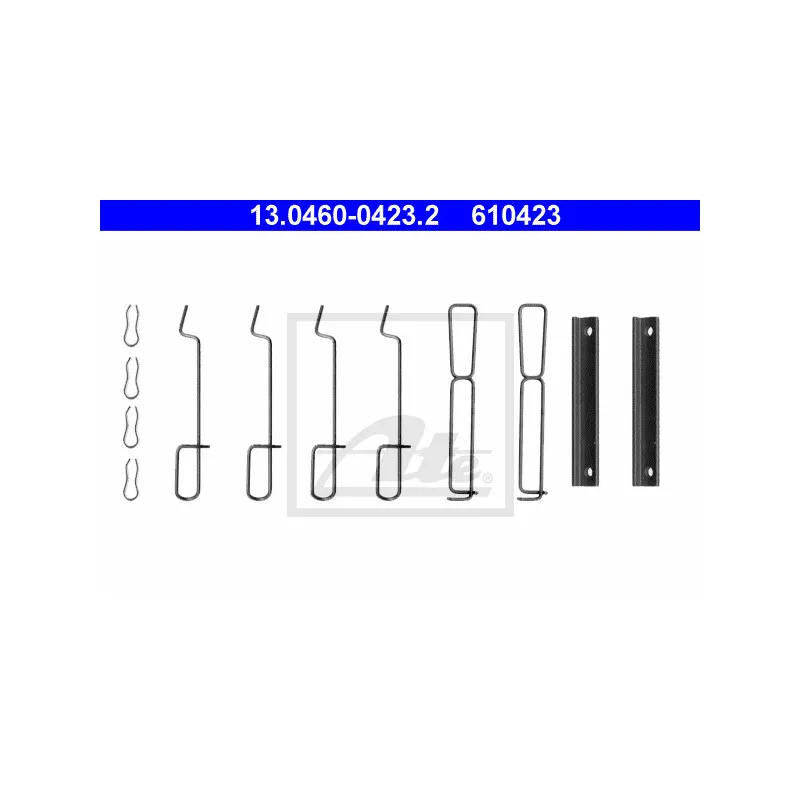 Kit d'accessoires, plaquette de frein à disque ATE 13.0460-0423.2