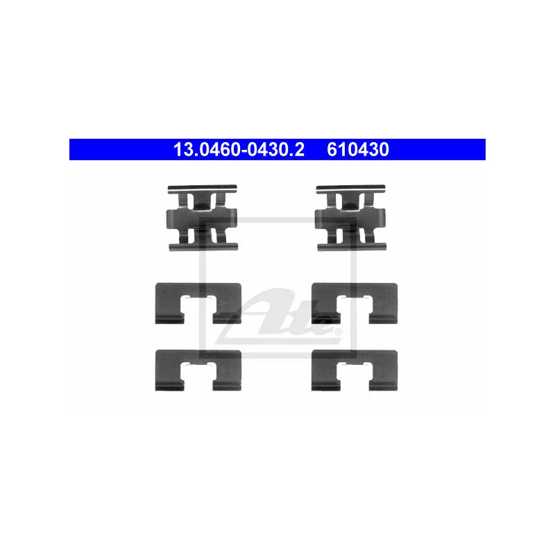 Kit d'accessoires, plaquette de frein à disque ATE 13.0460-0430.2