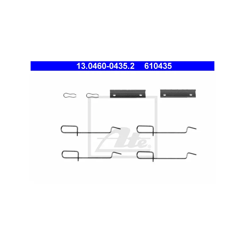 Kit d'accessoires, plaquette de frein à disque ATE 13.0460-0435.2