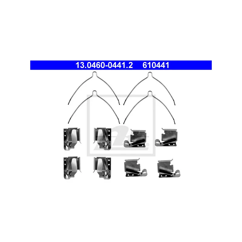 Kit d'accessoires, plaquette de frein à disque ATE 13.0460-0441.2