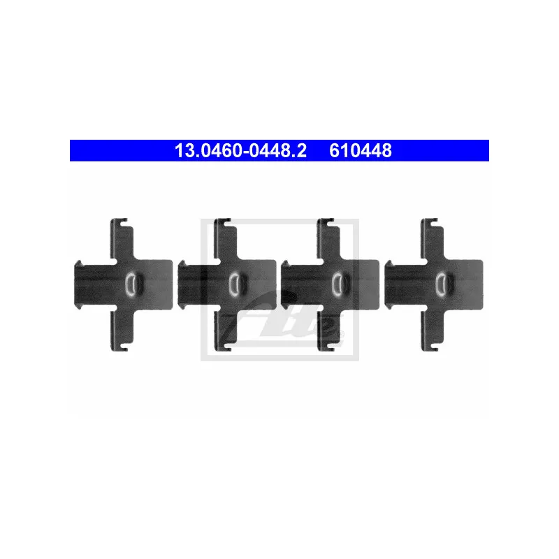 Kit d'accessoires, plaquette de frein à disque ATE 13.0460-0448.2