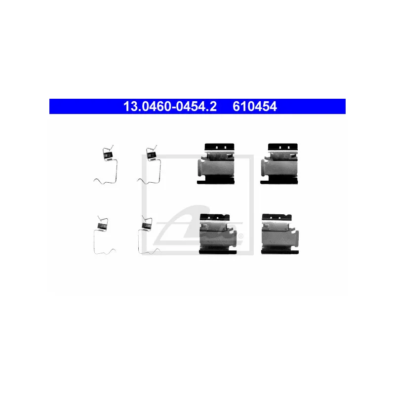 Kit d'accessoires, plaquette de frein à disque ATE 13.0460-0454.2