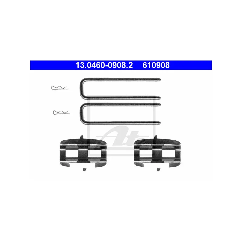 Kit d'accessoires, plaquette de frein à disque ATE 13.0460-0908.2