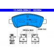 Jeu de 4 plaquettes de frein avant ATE 13.0460-3994.2 - Visuel 1