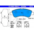 Jeu de 4 plaquettes de frein avant ATE 13.0460-3994.2 - Visuel 2