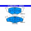 Jeu de 4 plaquettes de frein avant ATE 13.0460-7072.2 - Visuel 1