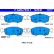 Jeu de 4 plaquettes de frein avant ATE 13.0460-7289.2 - Visuel 2