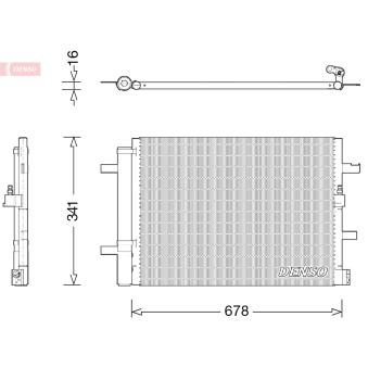 Condenseur, climatisation DENSO
